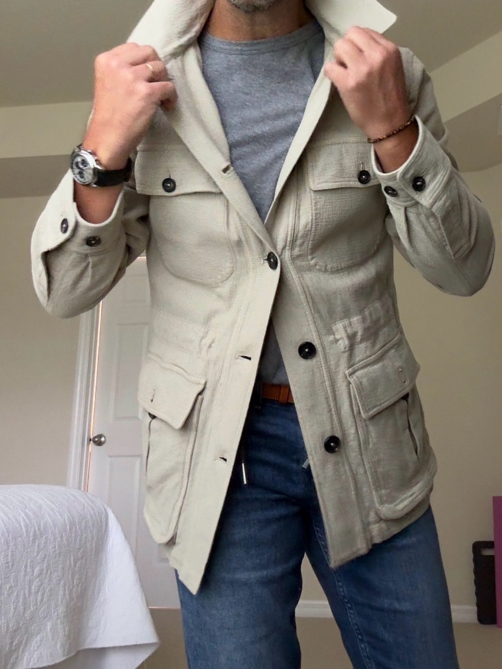 Men's Italian Safari, stunning,Manto  - Lightweight Casual Coat